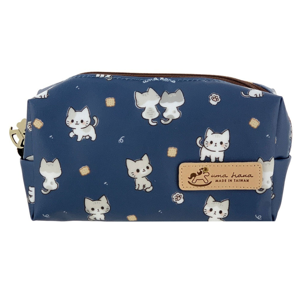 Blue Crumbs & Kittens Rectangle Cosmetic Bag