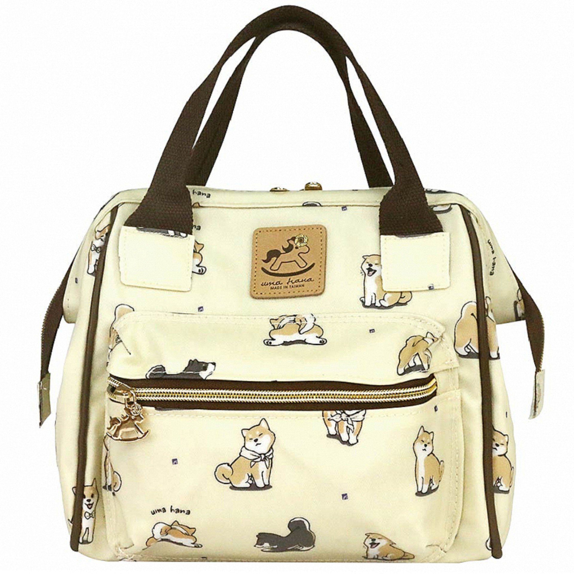 Cream Shiba Inu Small Triple Usage Bag Triple Usage Bag Tworgis 