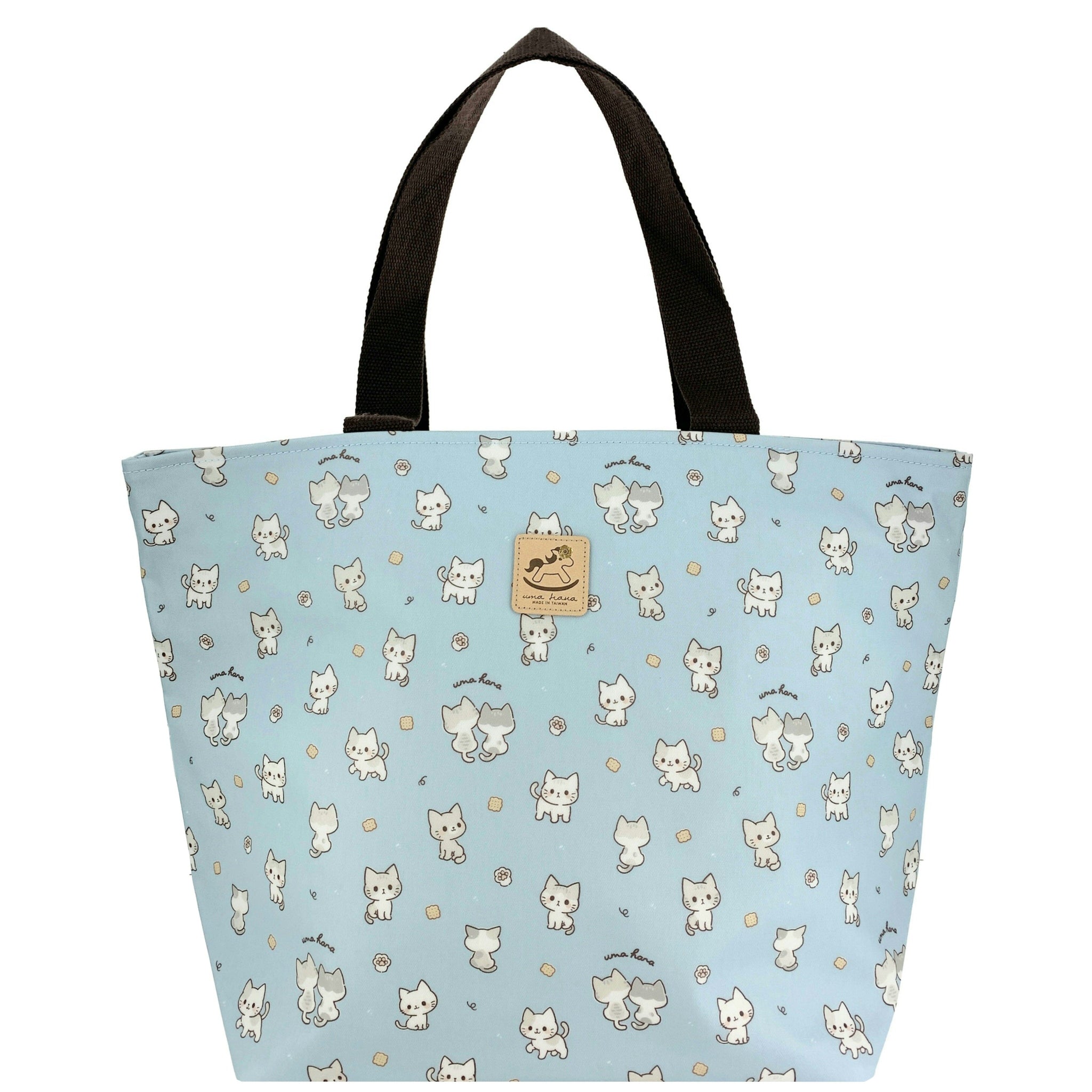 Baby Blue Crumbs & Kittens Large Travel Tote Tote Tworgis 