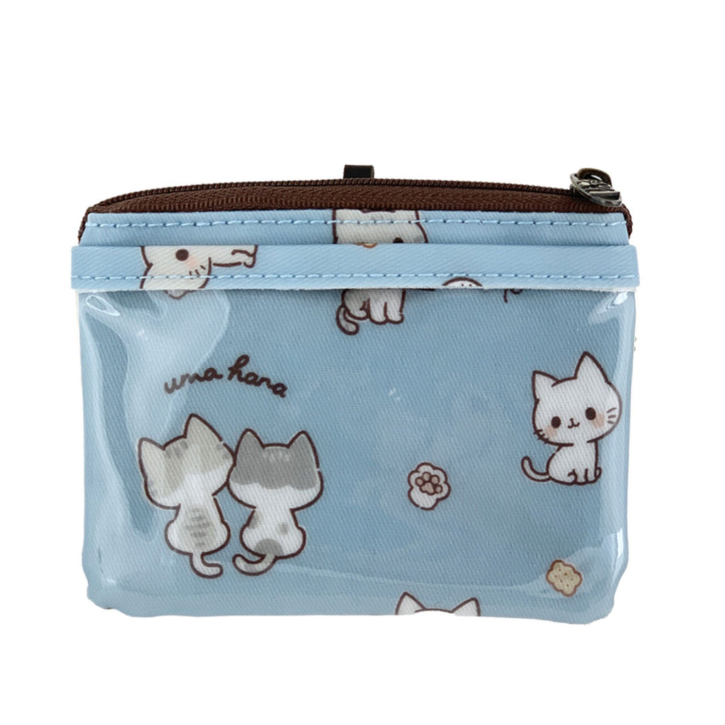 Baby Blue Crumbs & Kittens Meow Cat Card & Coin Purse