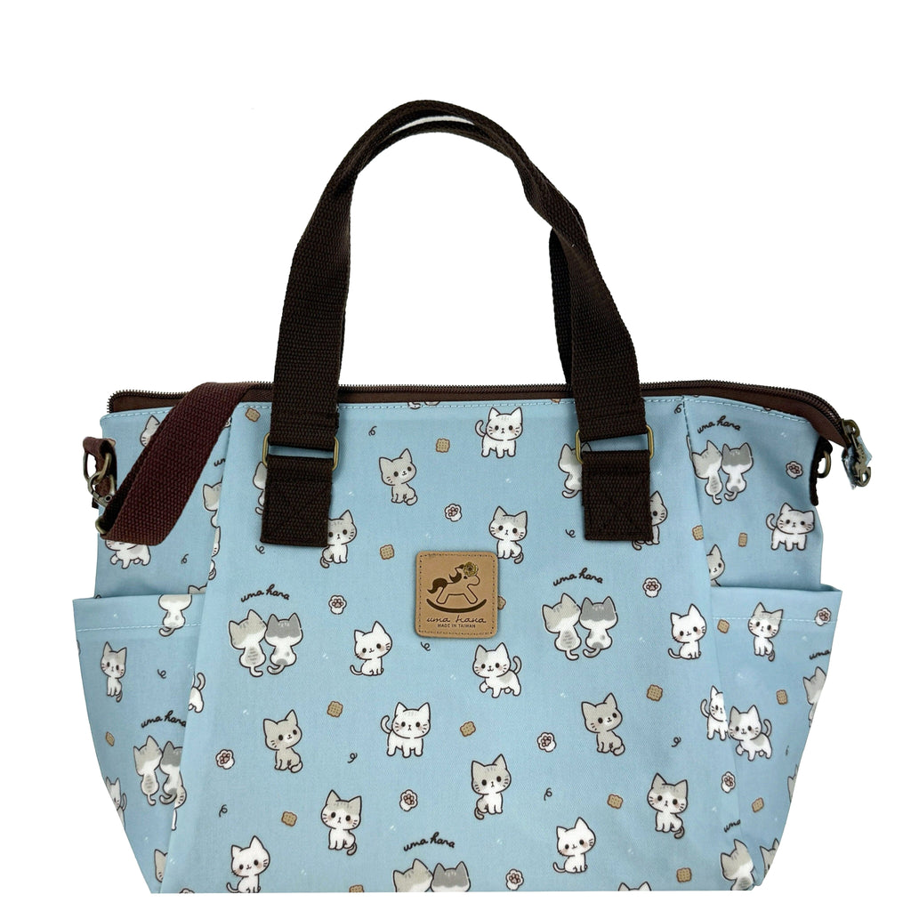 Baby Blue Crumbs & Kittens Porlena Shoulder Bag Tote Tworgis 