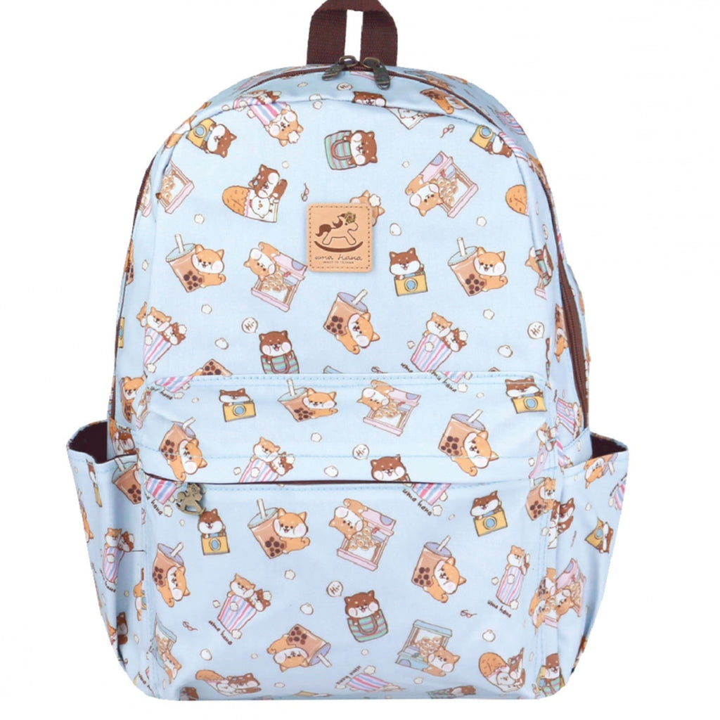 Baby Blue Shiba Snacks Large Backpack Backpack Tworgis 