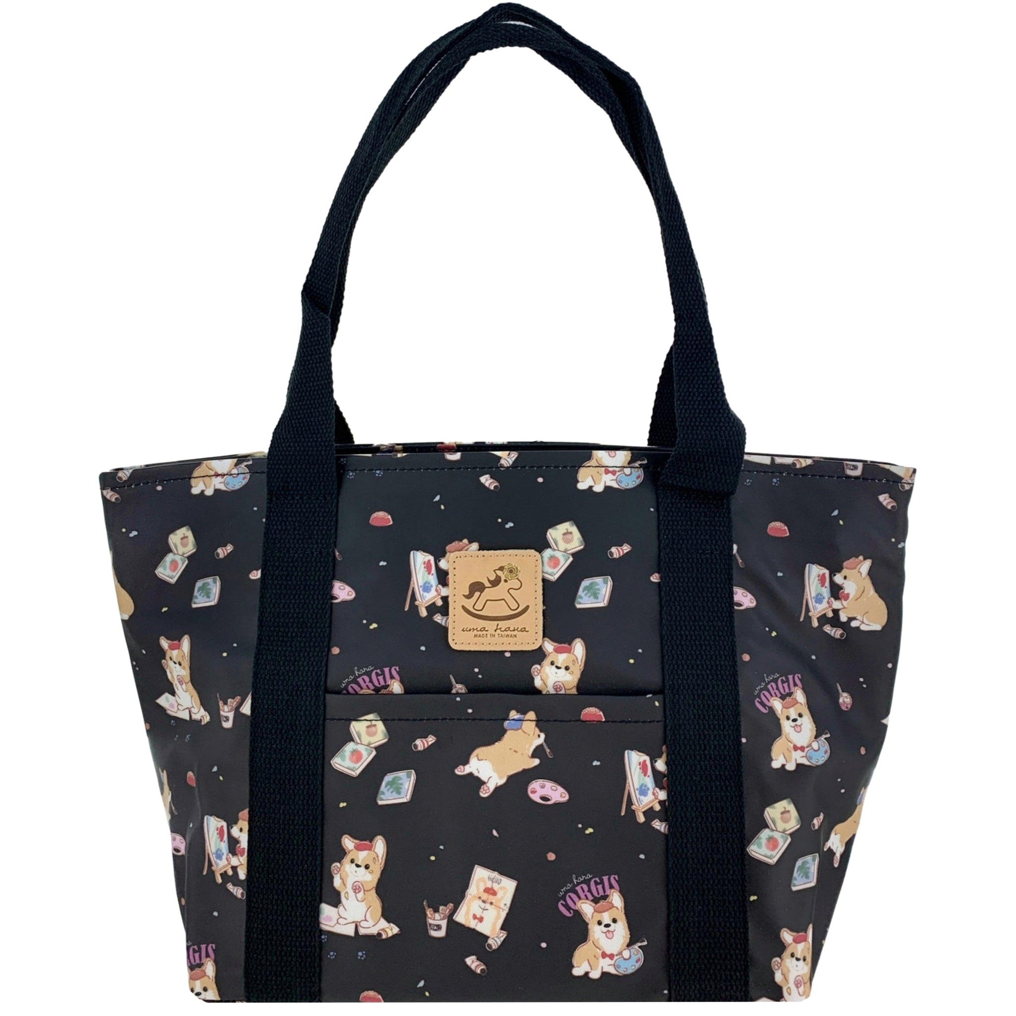 Black Color Me Corgi Dumpling Tote Tote Tworgis 