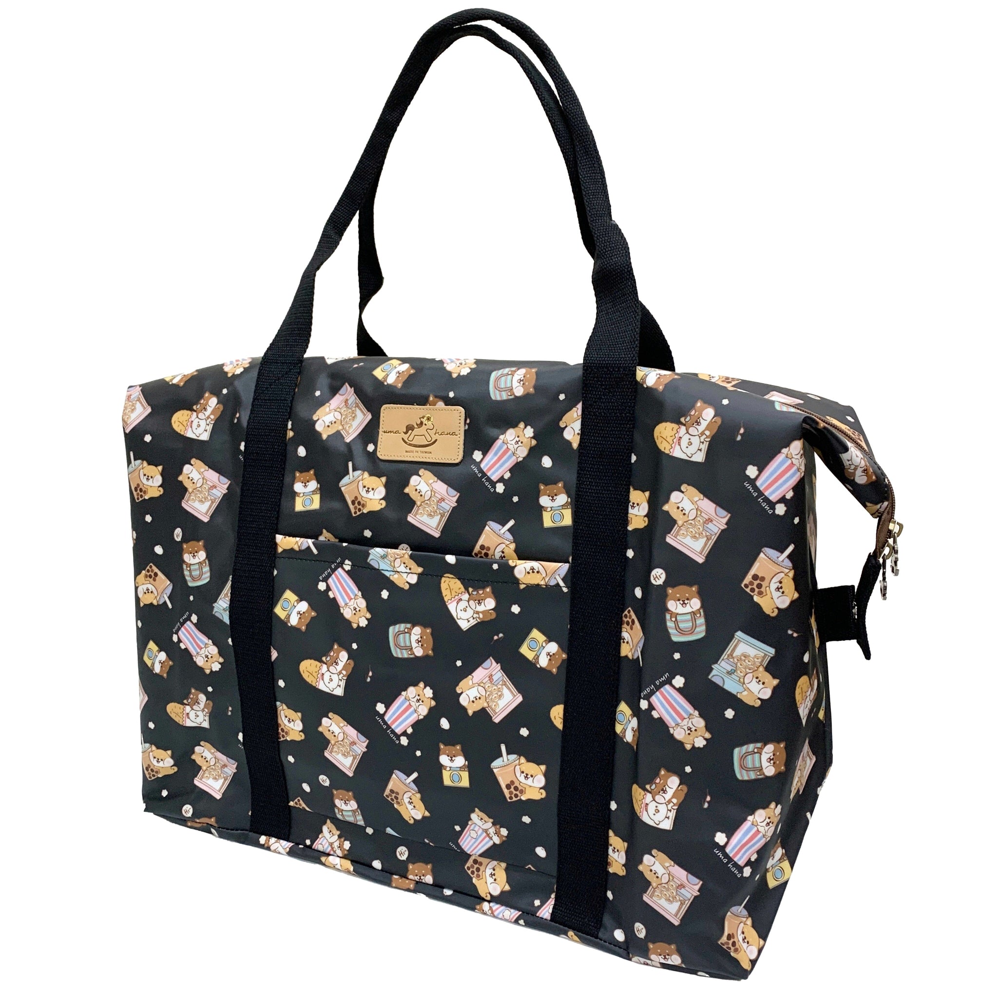 Black Shiba Snacks Extra Large Travel Tote Tote Tworgis 