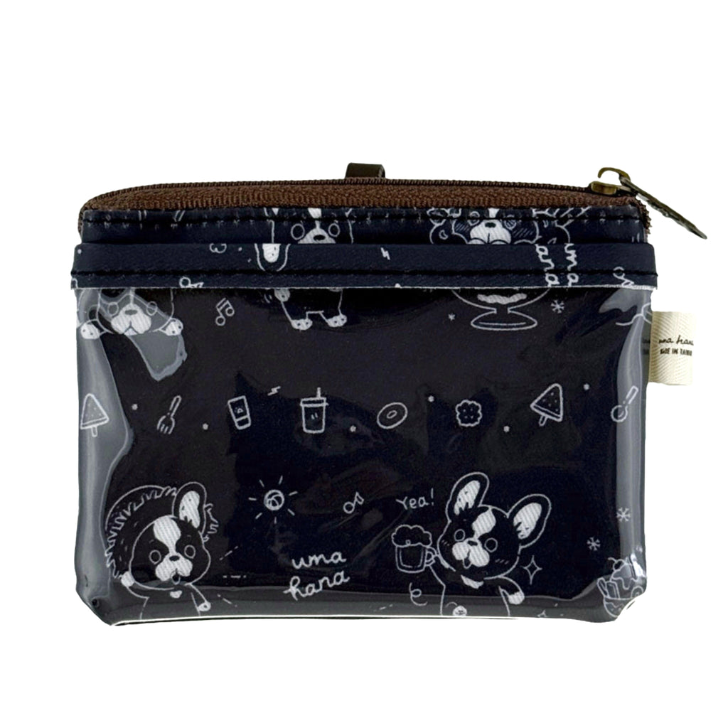 Black Summer Frenchie Card & Coin Purse Card & Coin Purse Tworgis 