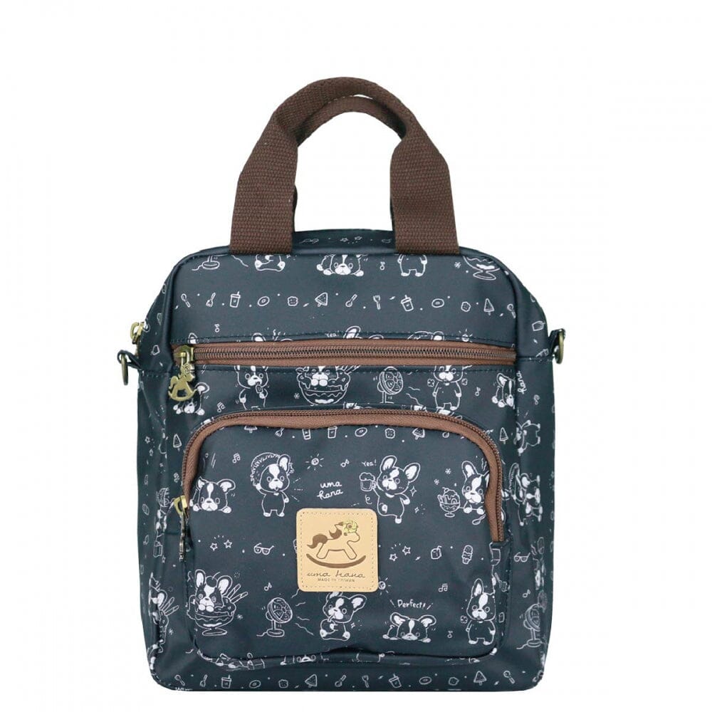 Black Summer Frenchie Multifunctional Toast Bag Triple Usage Bag Tworgis 