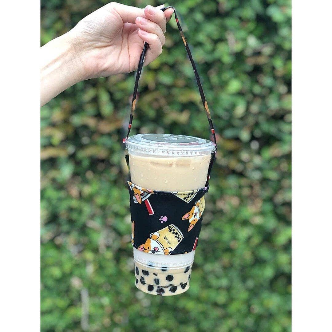 Black Corgi Puppy Drink Holder Drink Holder Tworgis 