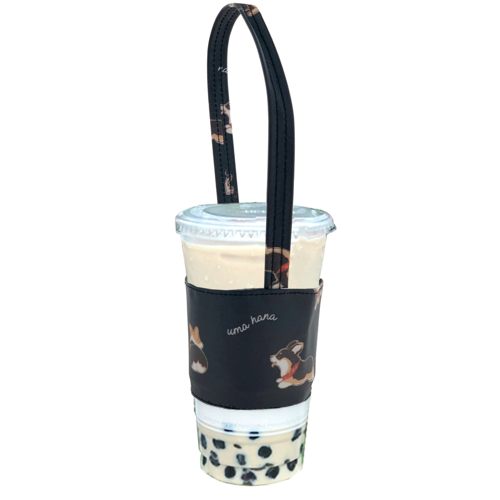 Black Tricolor Corgi Drink Holder Drink Holder Tworgis 