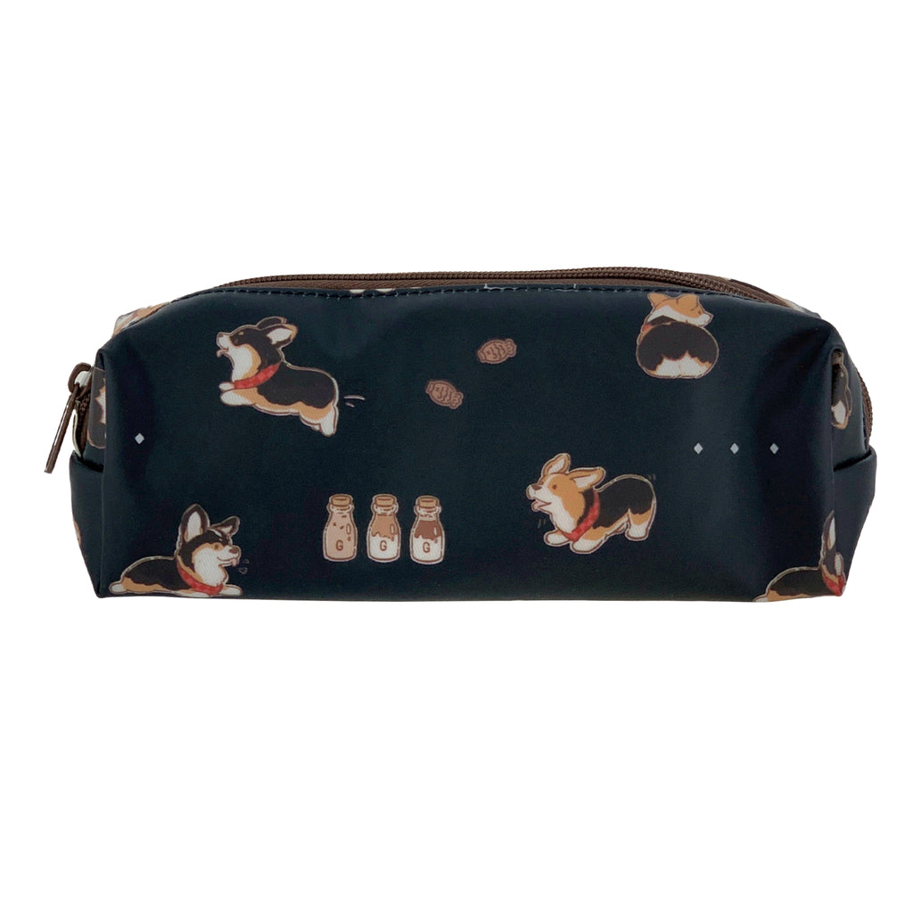 Black Tricolor Corgi Large Pencil Case Pencil Case Tworgis 