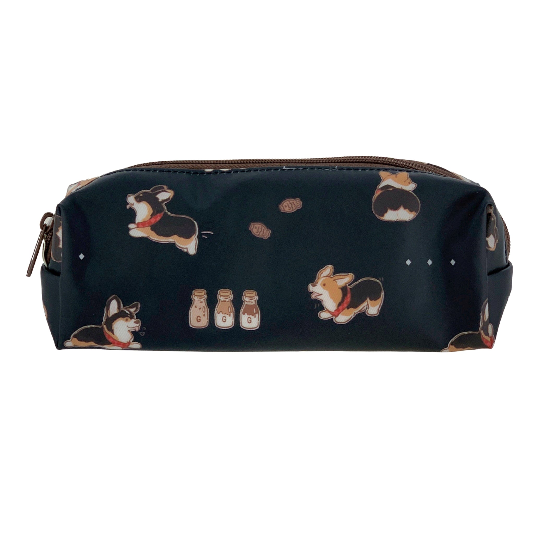 Black Tricolor Corgi Large Pencil Case Pencil Case Tworgis 
