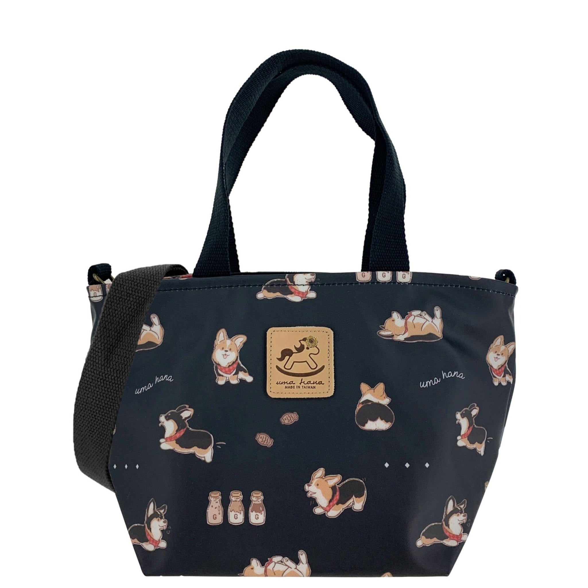 Black Tricolor Corgi Mini Travel Tote – Tworgis