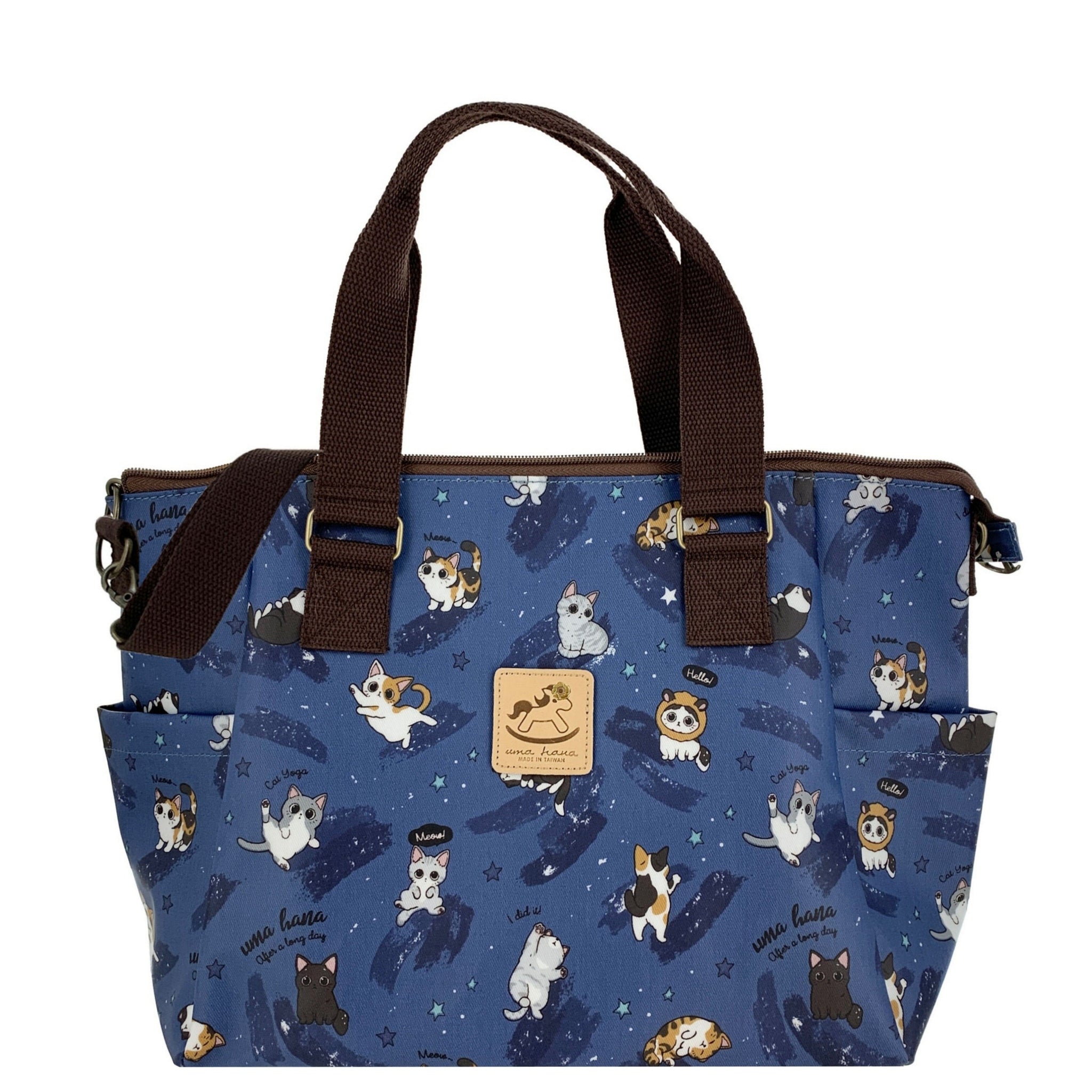 Blue Cat Yoga Porlena Shoulder Bag Tote Tworgis 