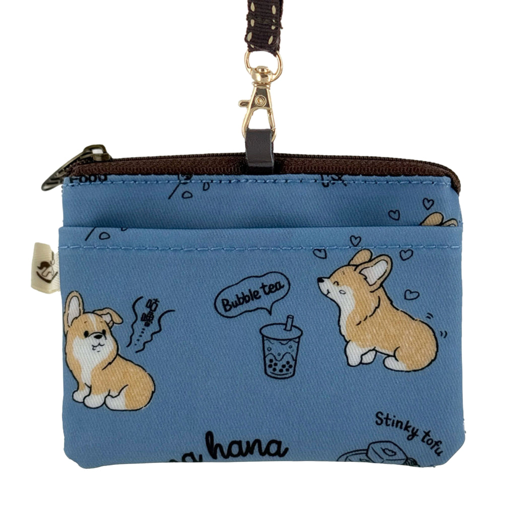 Blue Corgi Noms Card & Coin Purse Card & Coin Purse Tworgis 