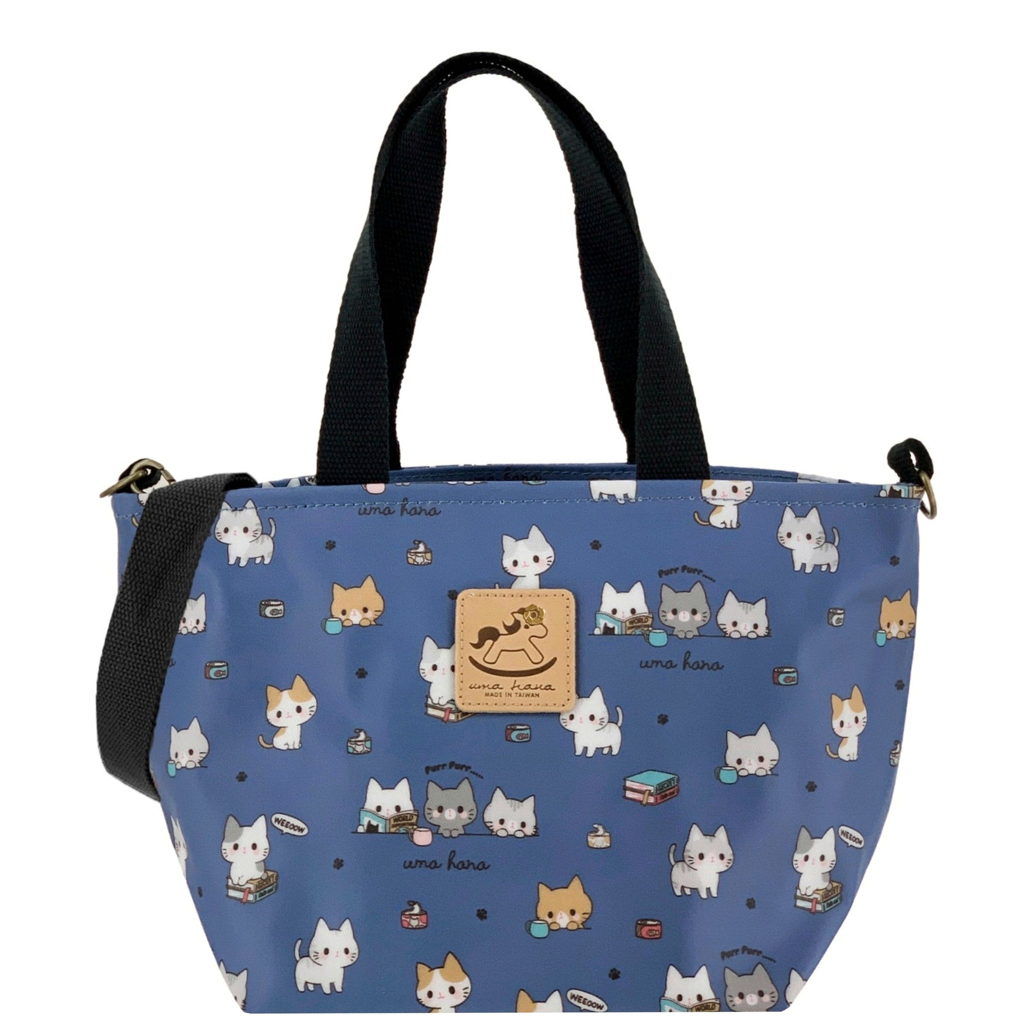 Blue Meow Cat Mini Travel Tote Tote Tworgis 