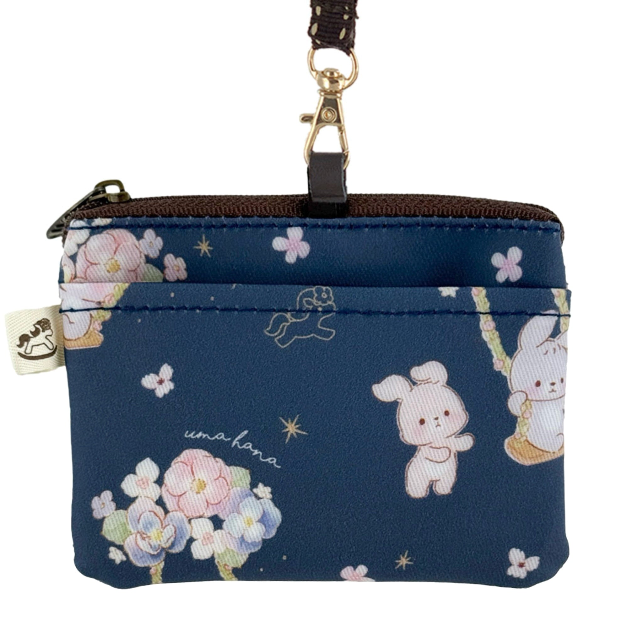 Blue Spring Bunnies Card & Coin Purse Card & Coin Purse Tworgis 