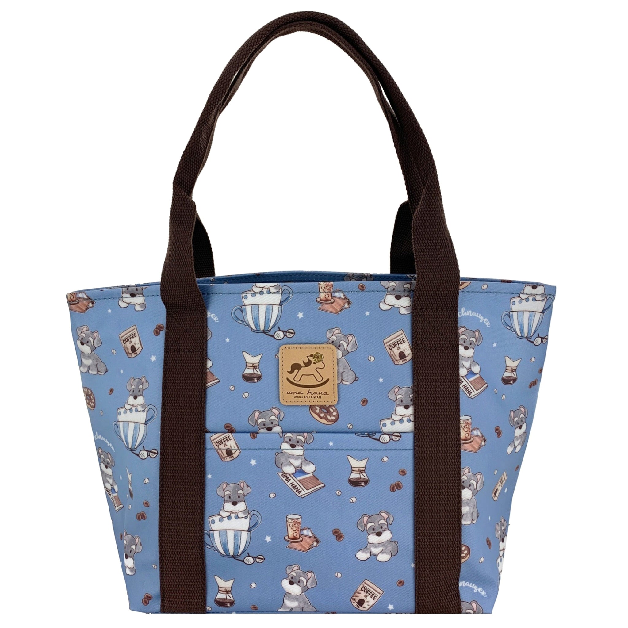 Blue Sunrise Schnauzers Dumpling Tote Tote Tworgis 