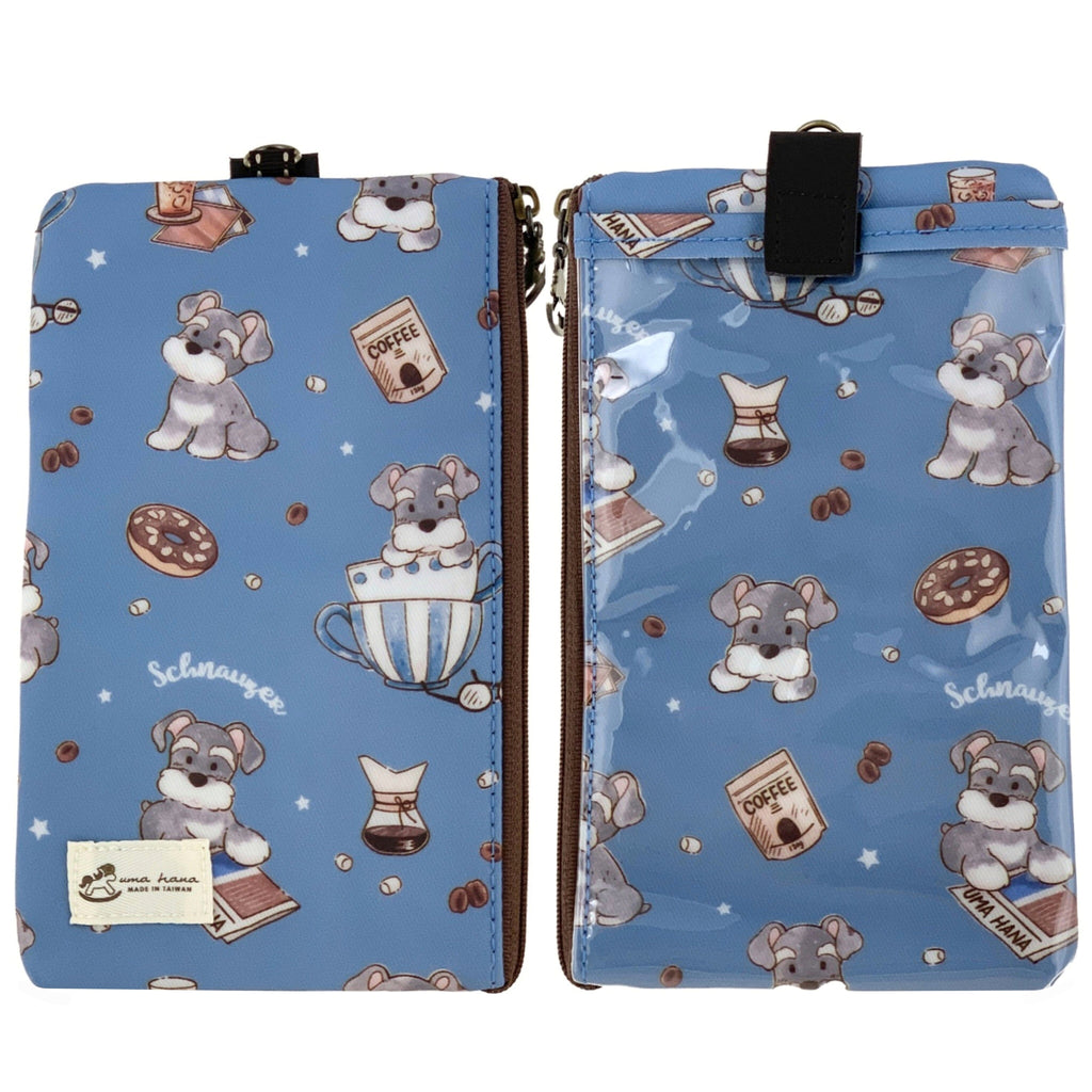 Blue Sunrise Schnauzers Phone Pouch Phone Pouch Tworgis 