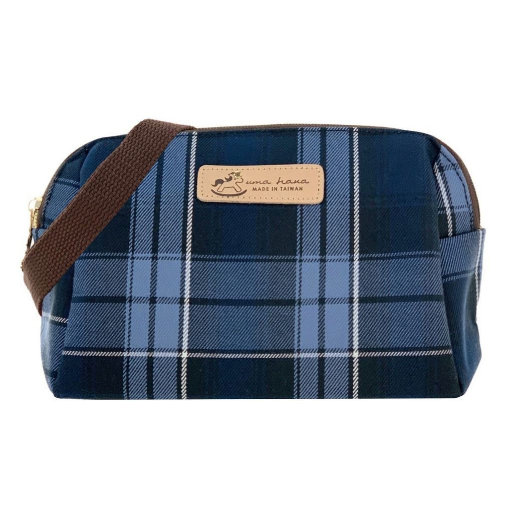 Blue Tartan Plaid Mufe Crossbody Bag Crossbody Tworgis 