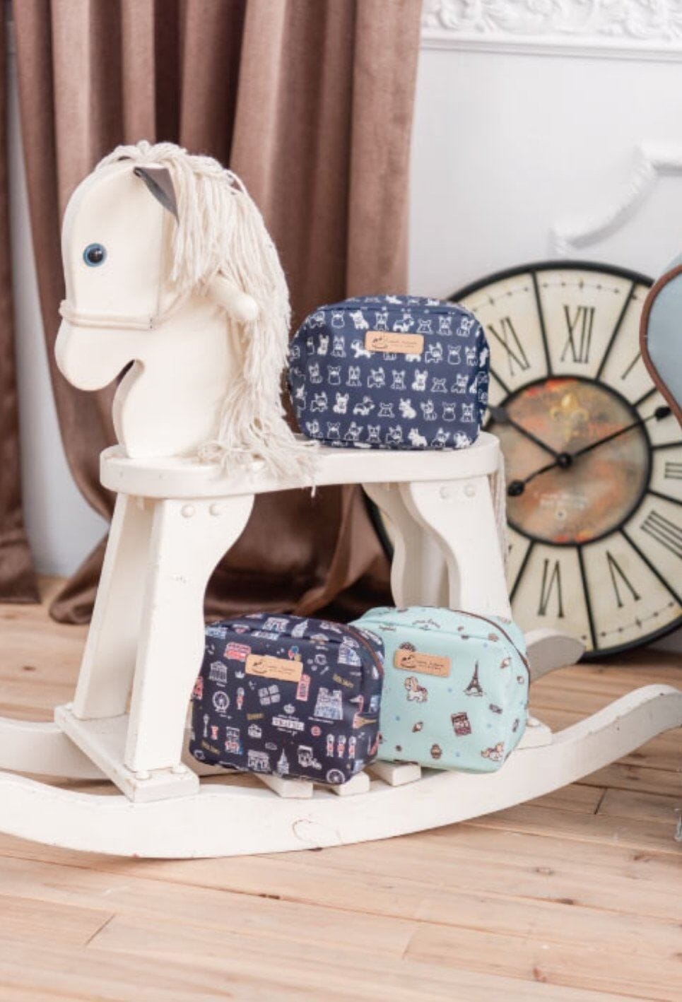 Blue Corgi Adventure Cube Cosmetic Bag Cosmetic Bag Tworgis 