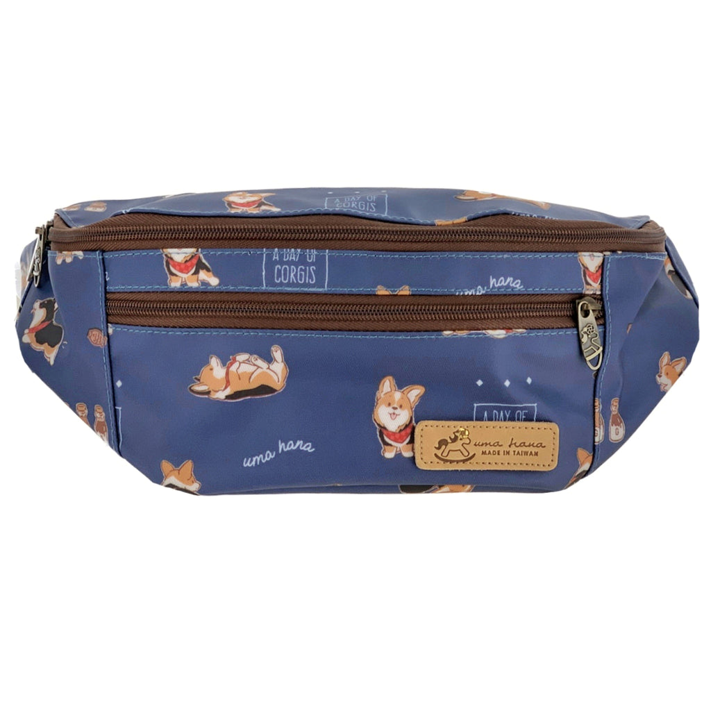 Blue Tricolor Corgi Fanny Pack Fanny Pack Tworgis 