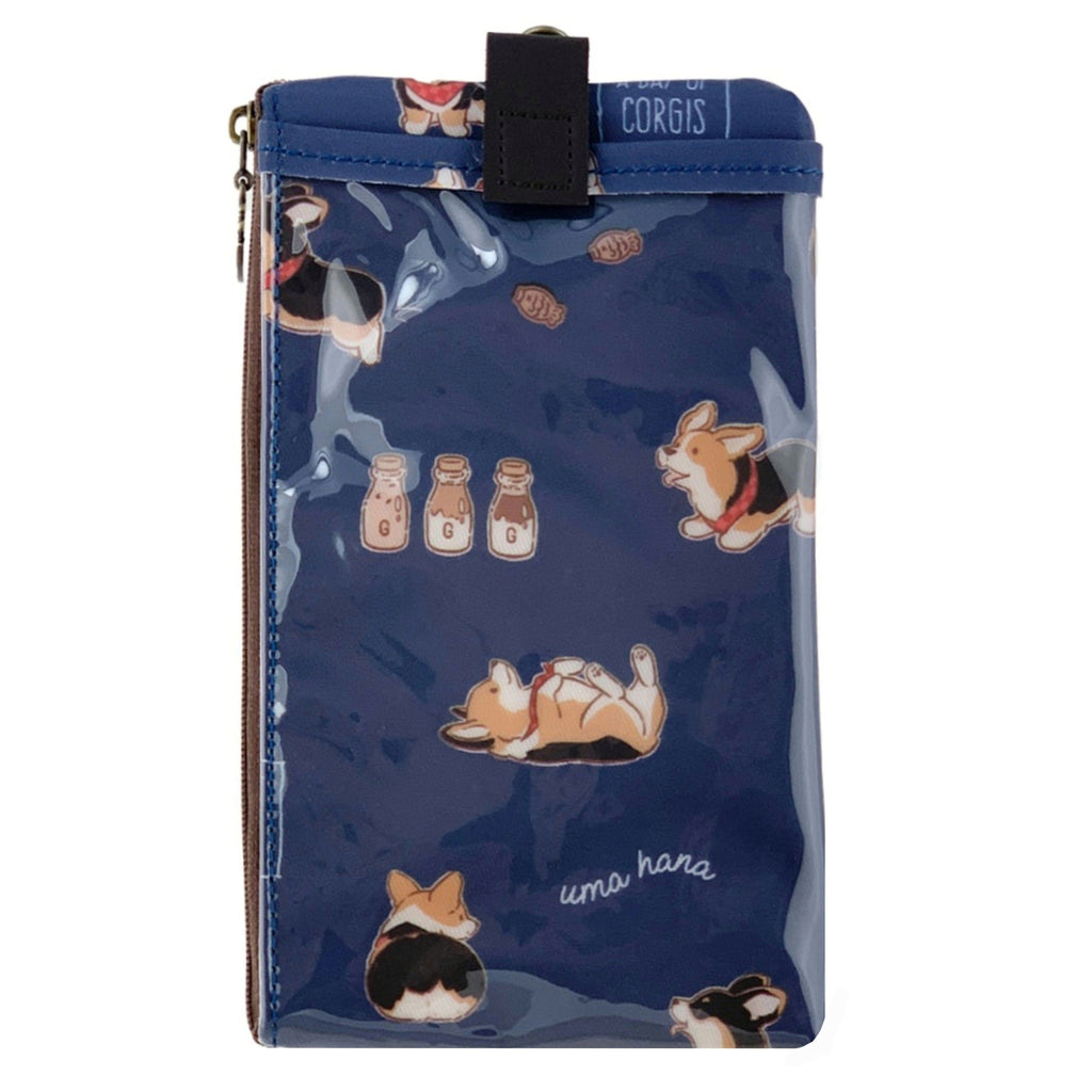 Blue Tricolor Corgi Phone Pouch Phone Pouch Tworgis 