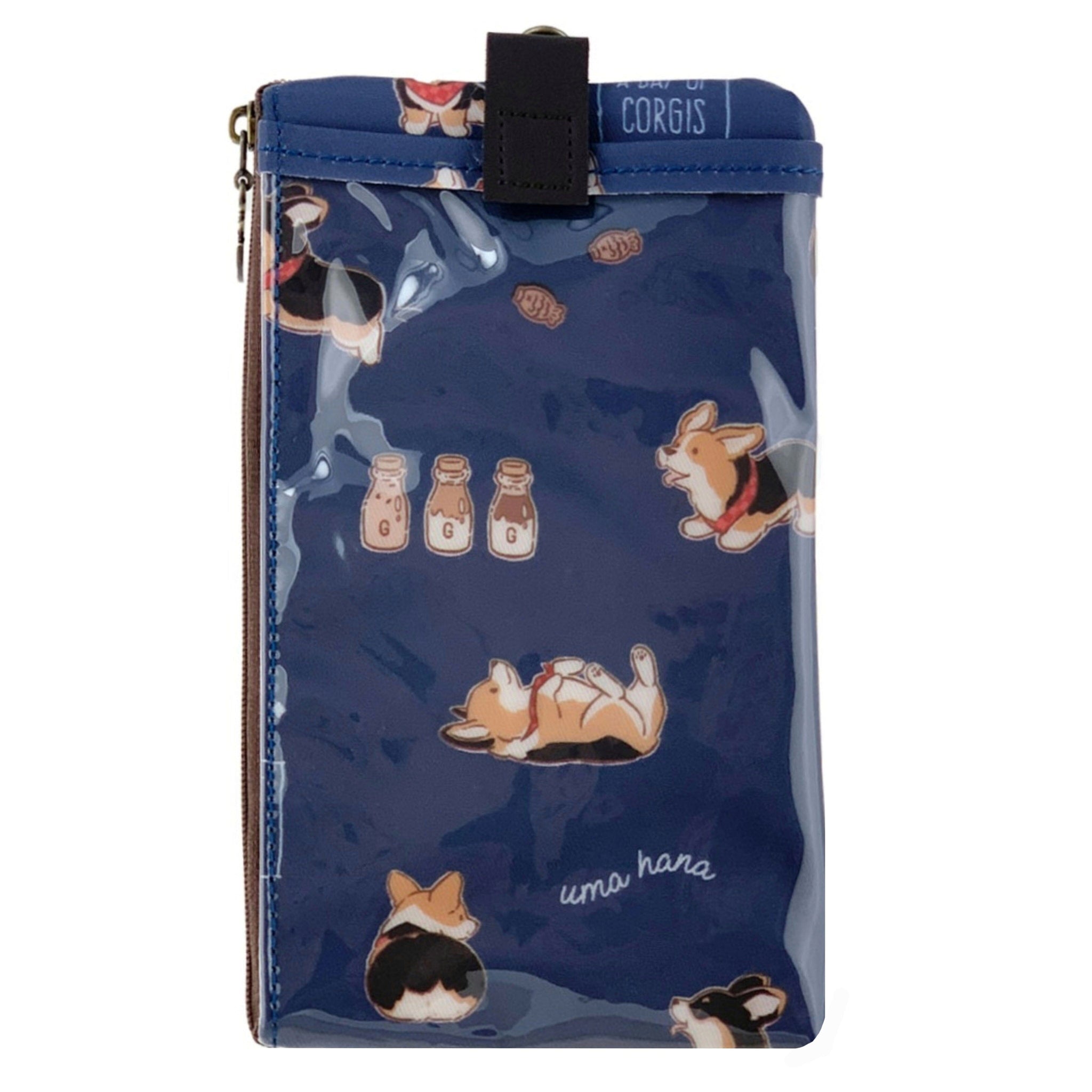 Blue Tricolor Corgi Phone Pouch Phone Pouch Tworgis 