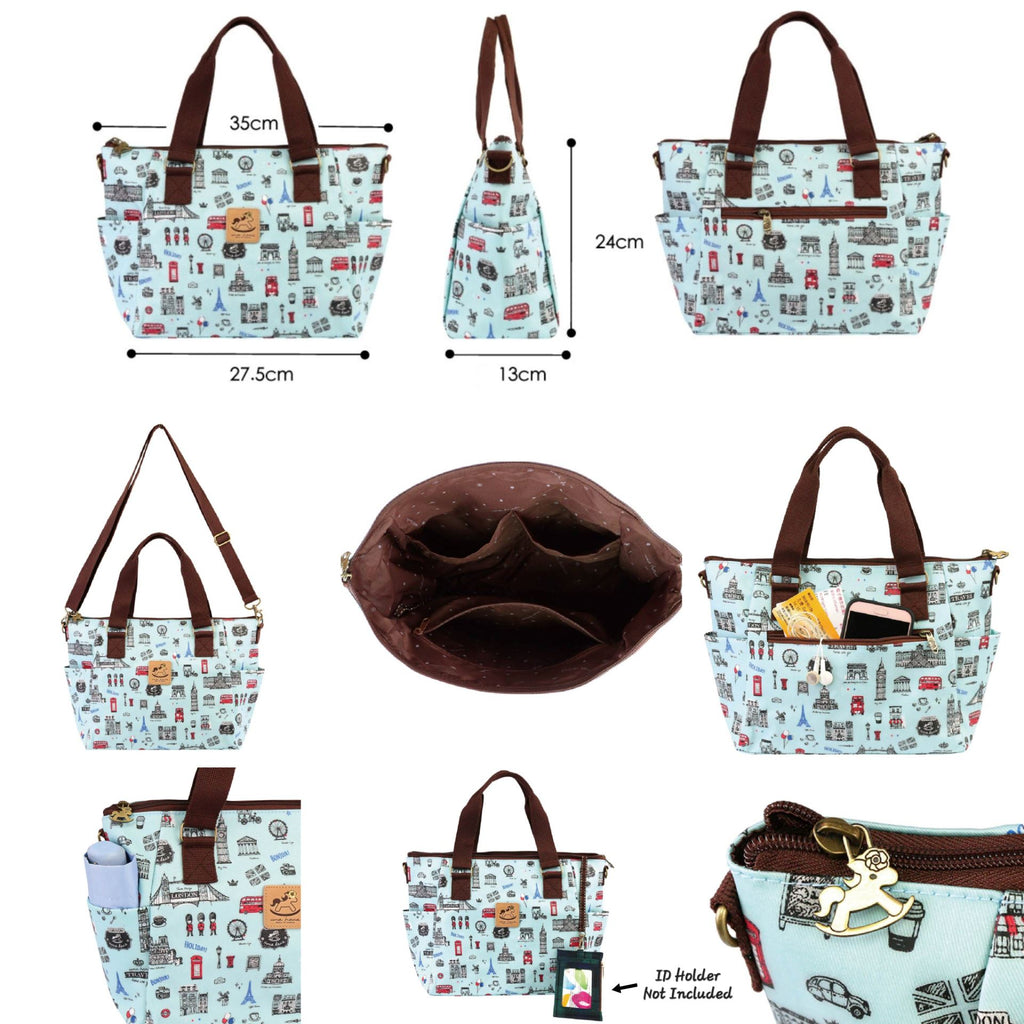 Cherry Red Color Me Corgi Porlena Bag Tote Tworgis 