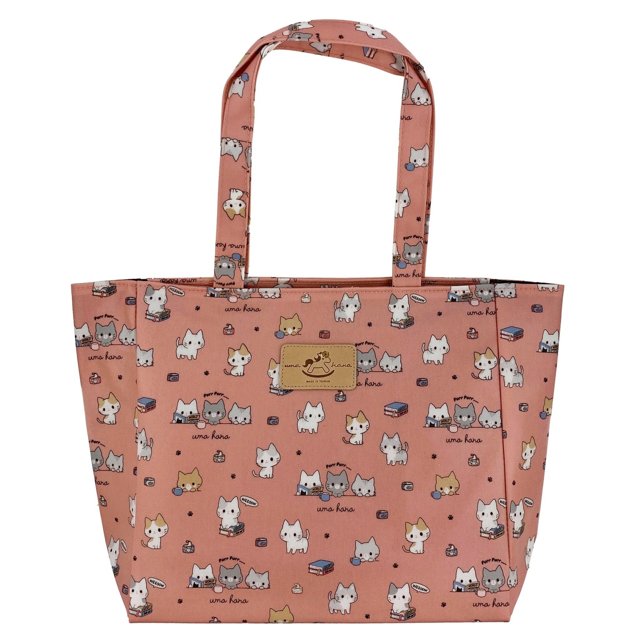 Coral Meow Cat Medium Tote Tote Tworgis 