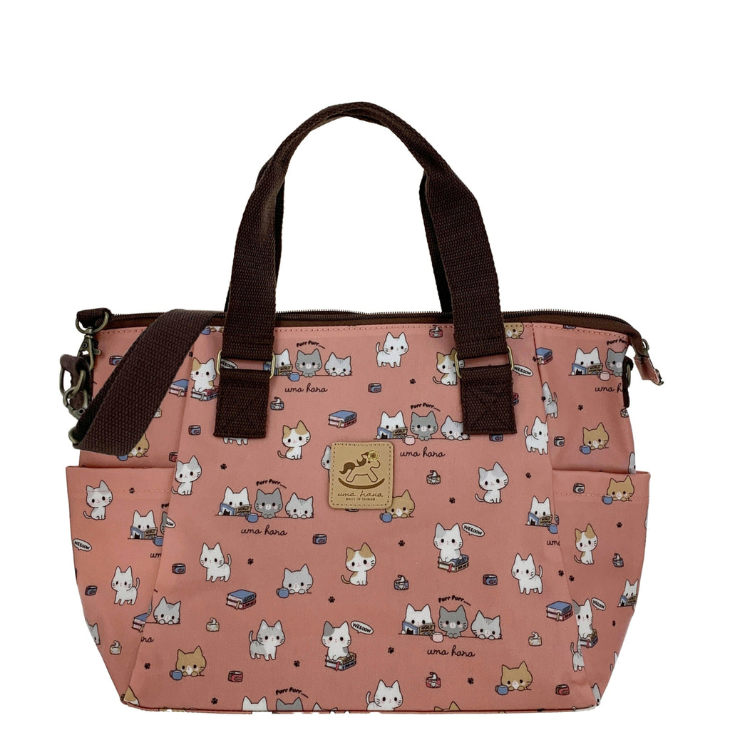 Coral Meow Cat Porlena Bag Tote Tworgis 