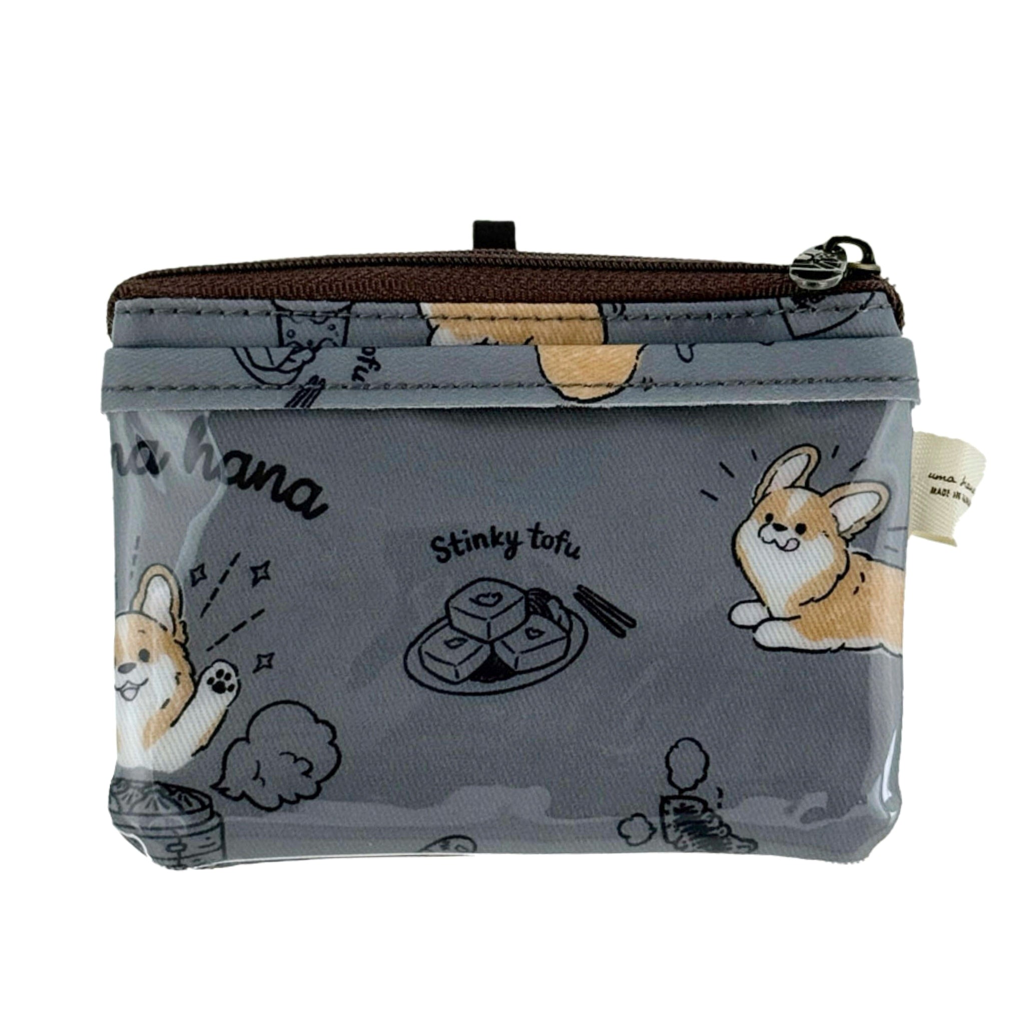 Gray Corgi Noms Card & Coin Purse Card & Coin Purse Tworgis 