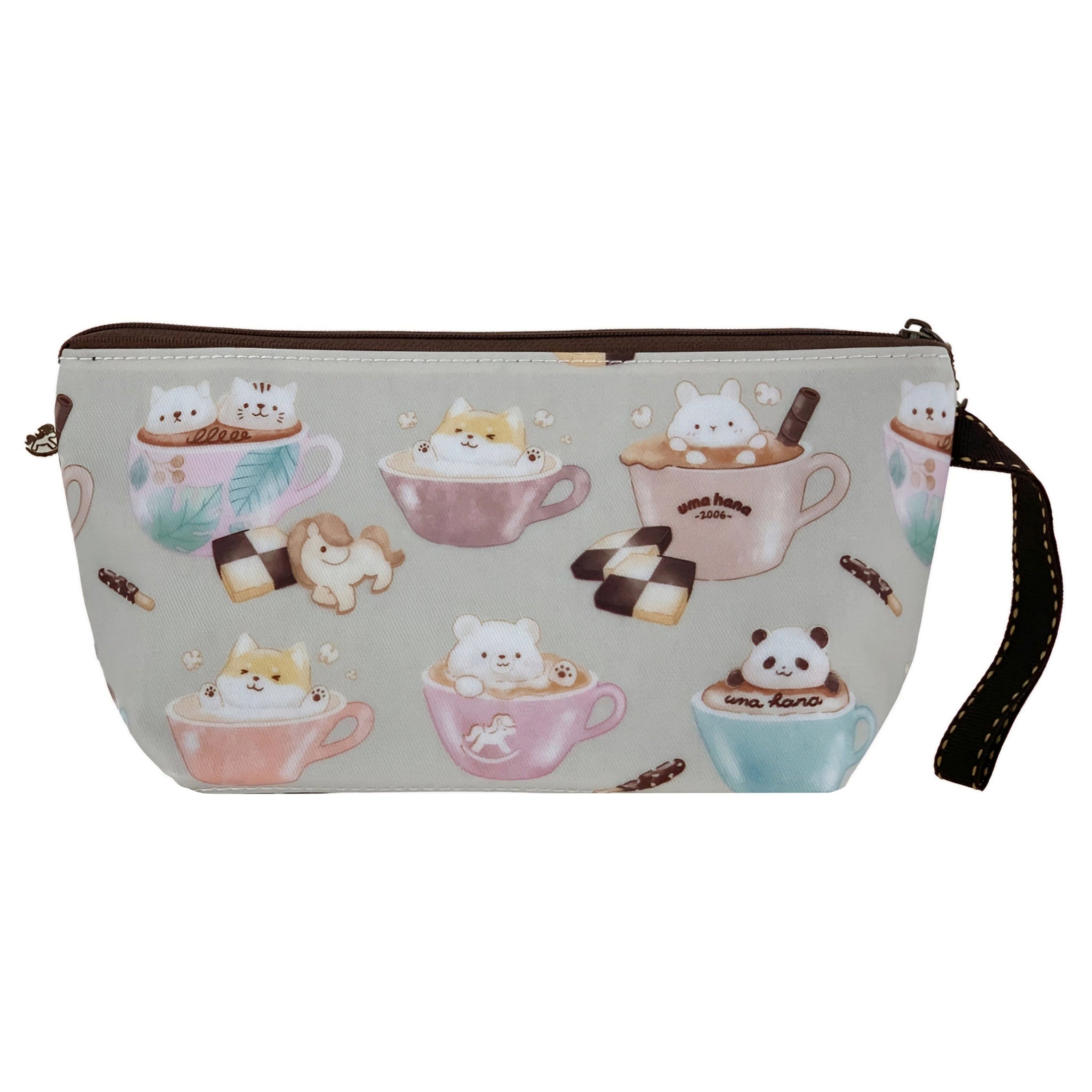 Gray Latte Dumpling Cosmetic Bag Cosmetic Bag Tworgis 