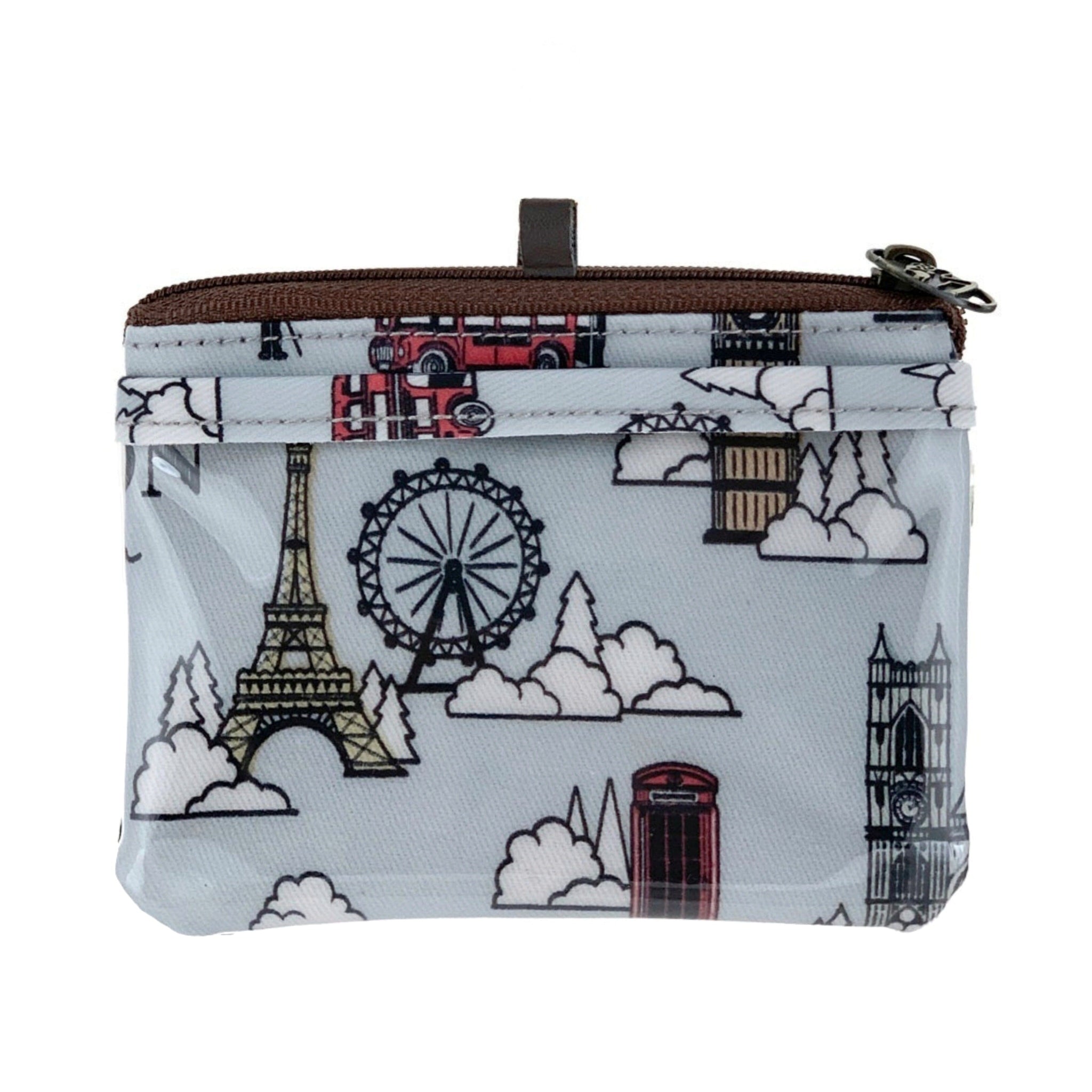 Gray London Paris Card & Coin Purse Tworgis 