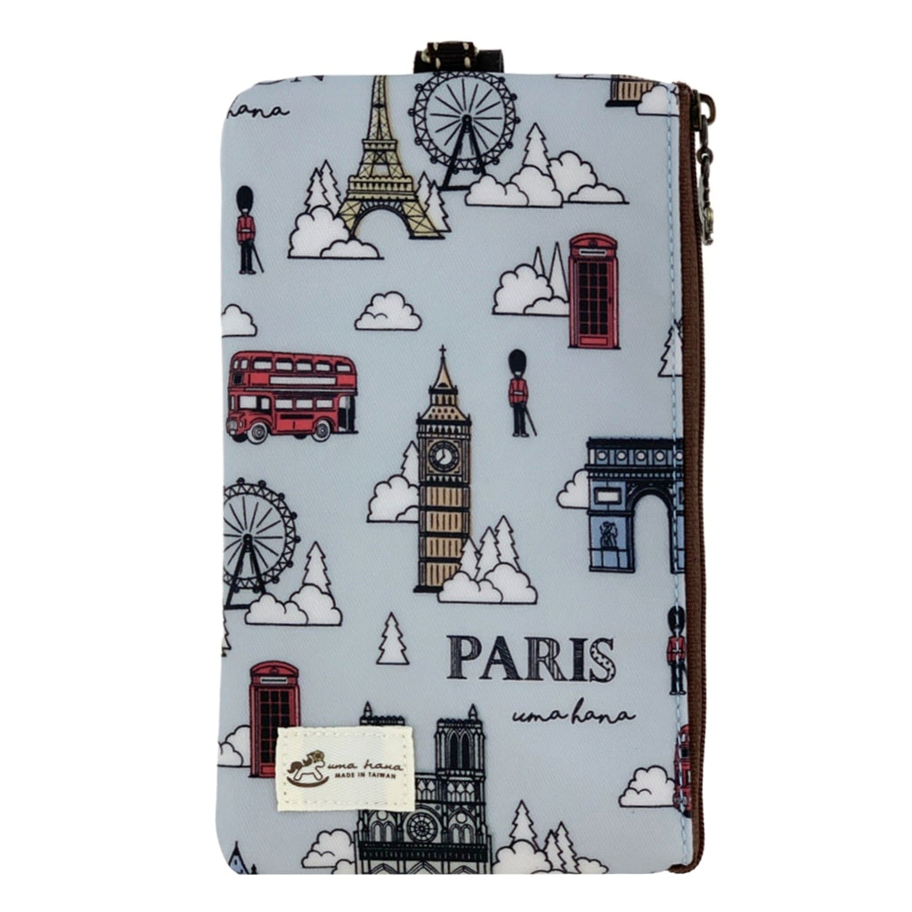 Gray London Paris Phone Pouch Phone Pouch Tworgis 