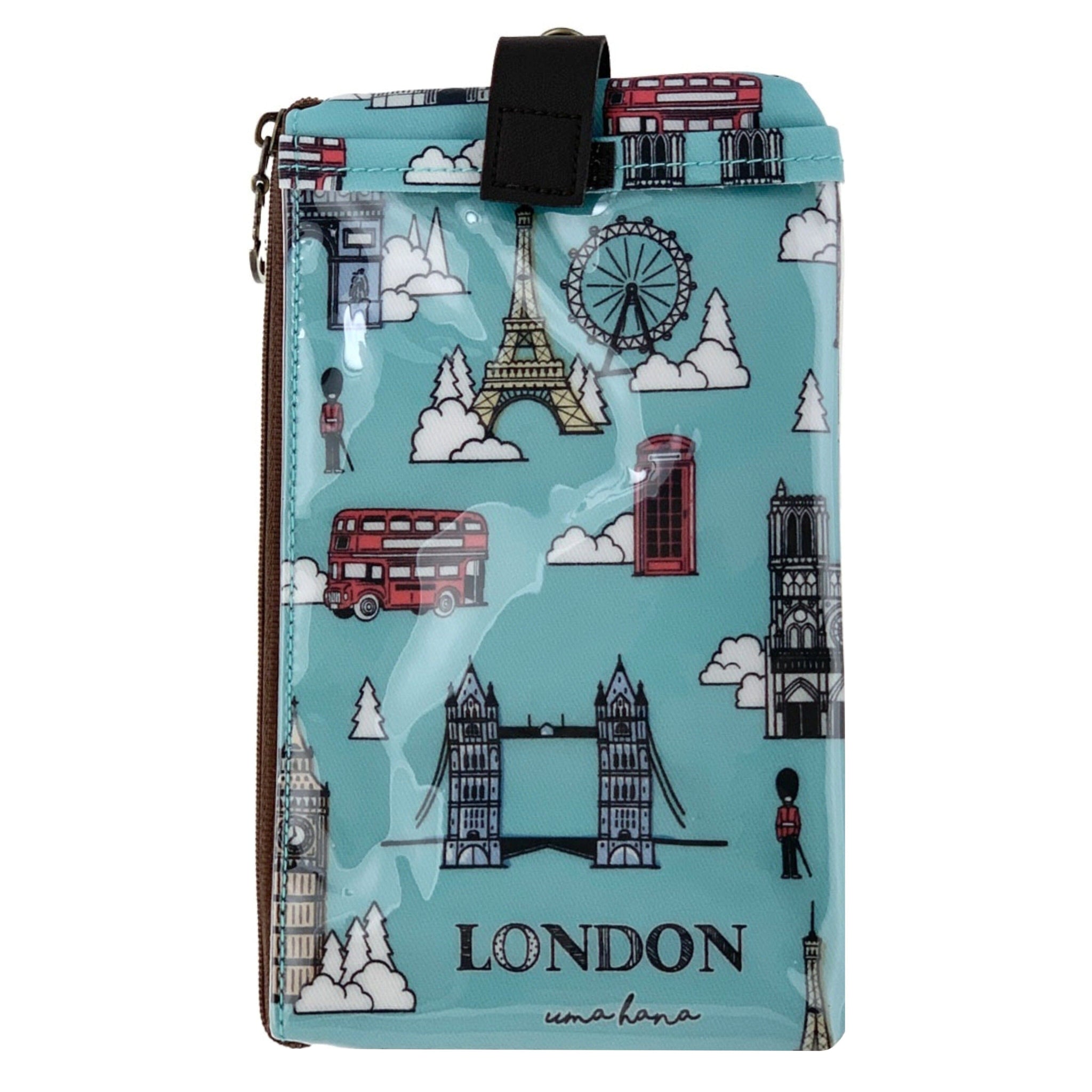 Green London Paris Phone Pouch Phone Pouch Tworgis 