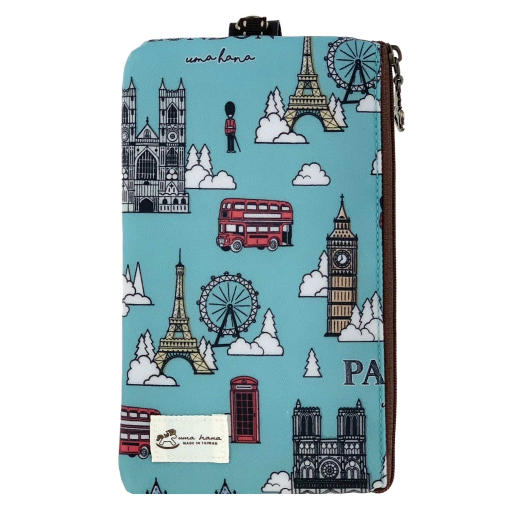 Green London Paris Phone Pouch Phone Pouch Tworgis 