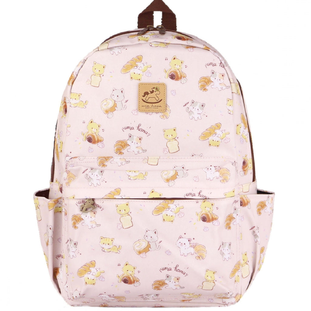 Peach Cat Bakery Large Backpack Backpack Tworgis 