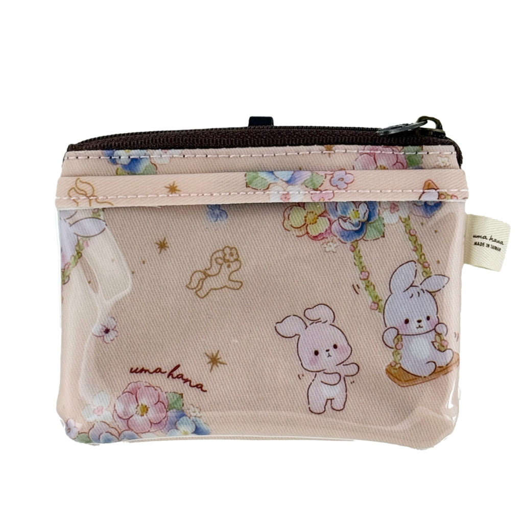 Peach Spring Bunnies Card & Coin Purse Card & Coin Purse Tworgis 