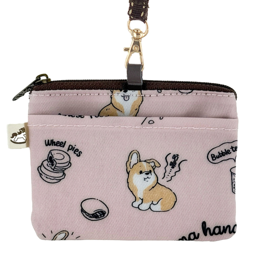 Pink Corgi Noms Card & Coin Purse Card & Coin Purse Tworgis 