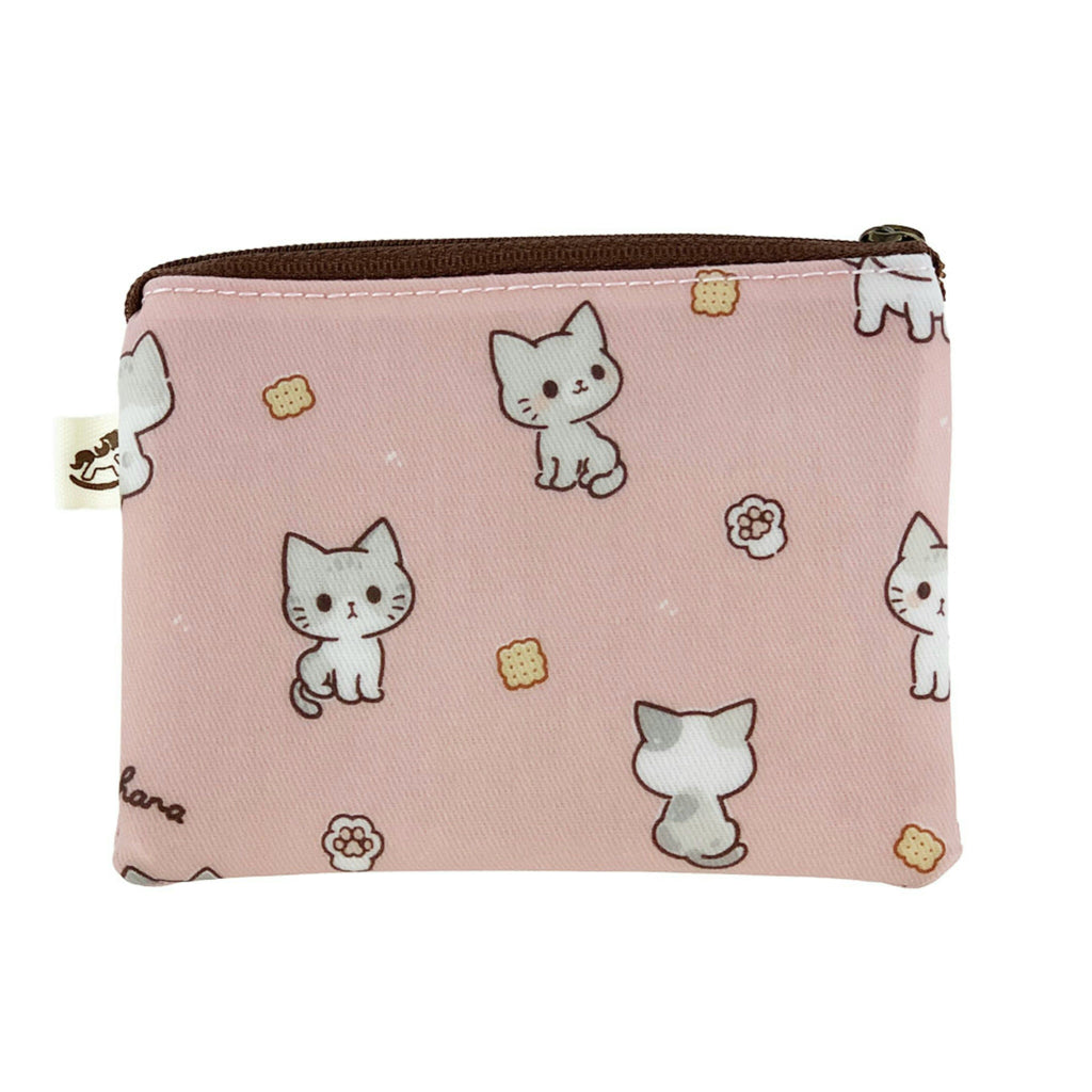 Pink Crumbs & Kittens Keychain Coin Purse Keychain Coin Purse Tworgis 