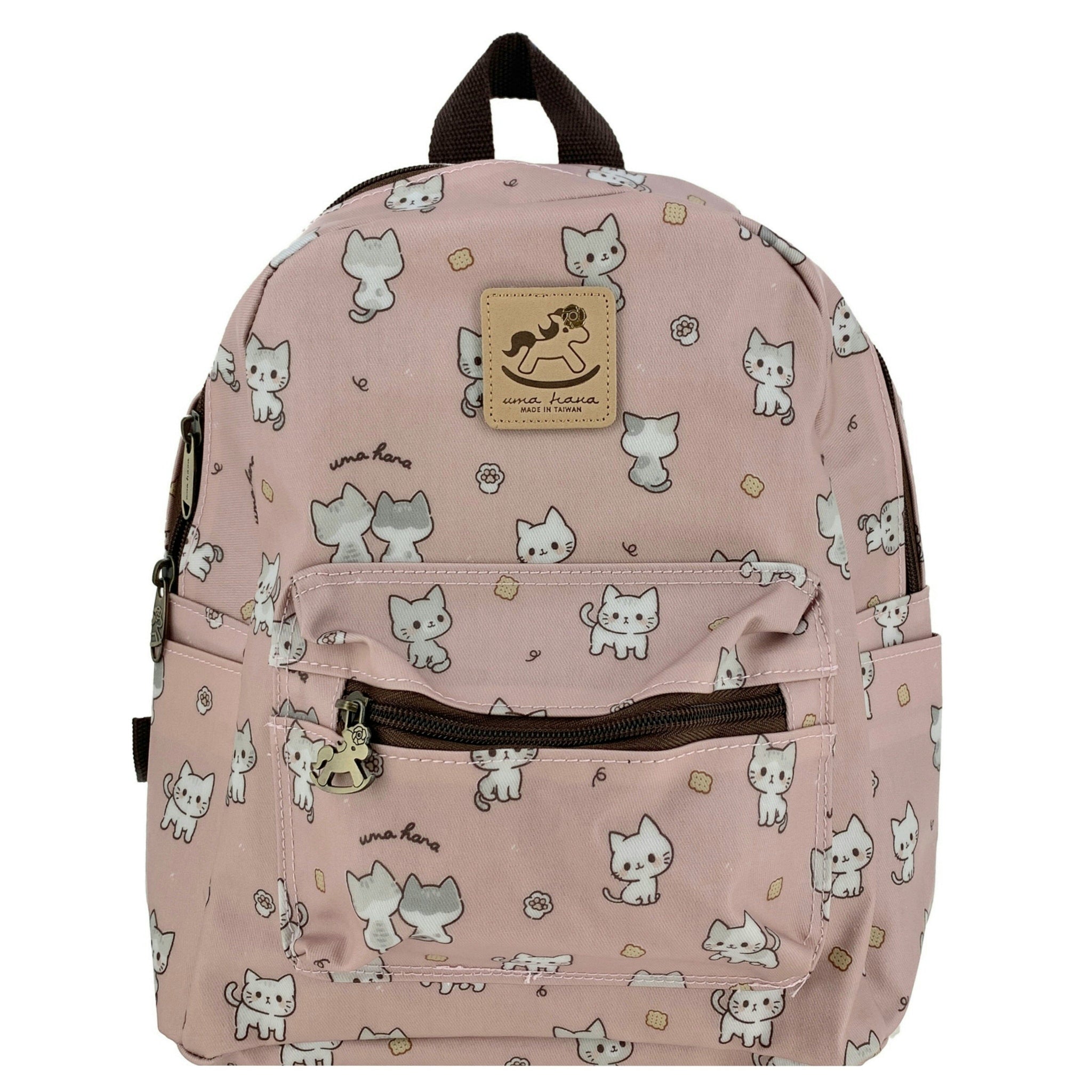 Pink Crumbs & Kittens Small Backpack