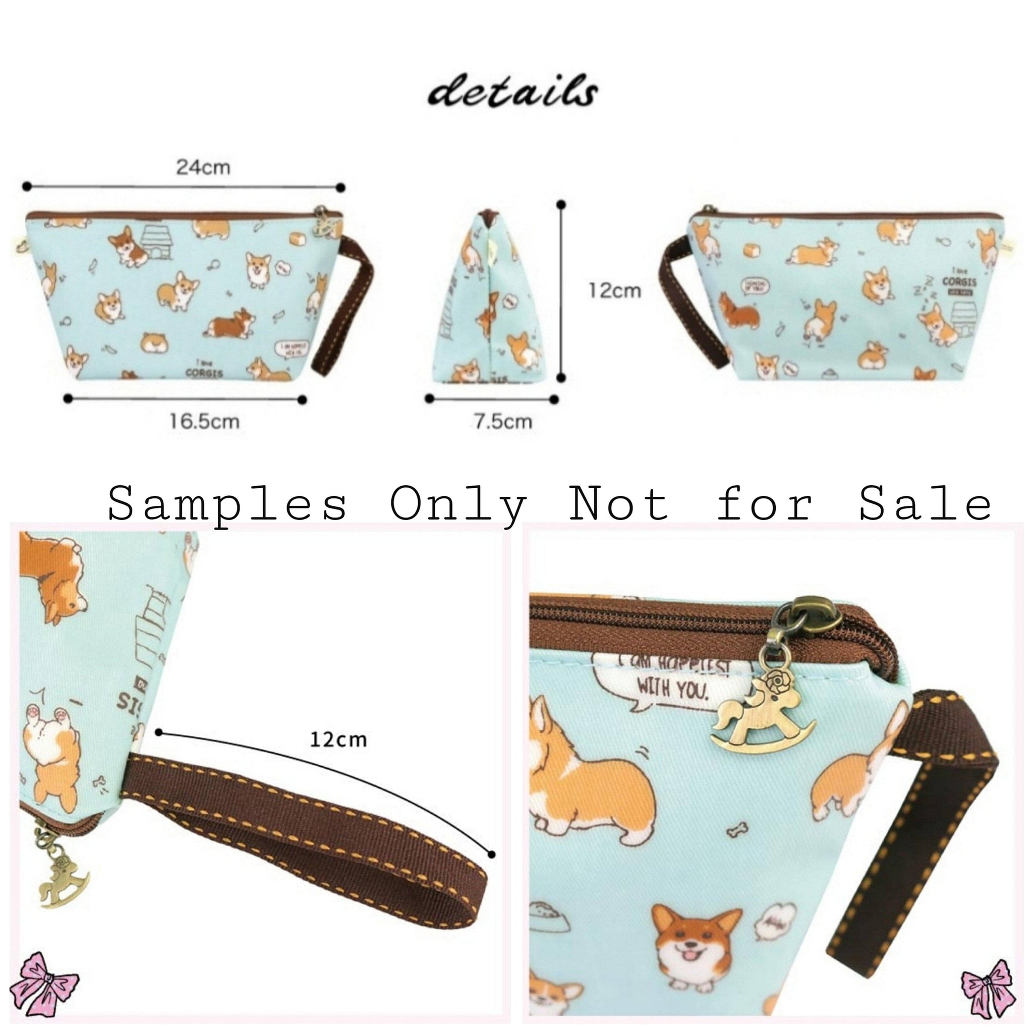 Midnight Blue Shiba Inu Dumpling Cosmetic Bag Cosmetic Bag Tworgis 