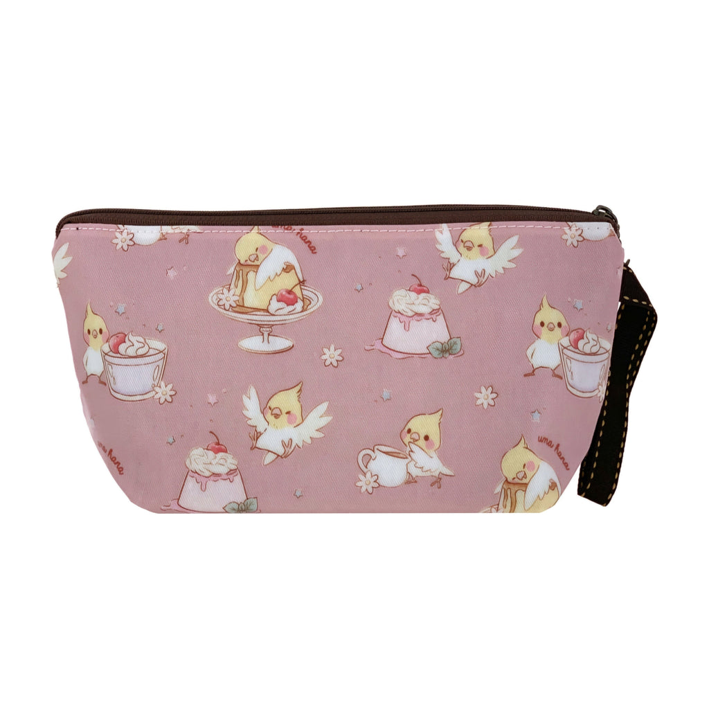 Pink Parrot Dumpling Cosmetic Bag Cosmetic Bag Tworgis 