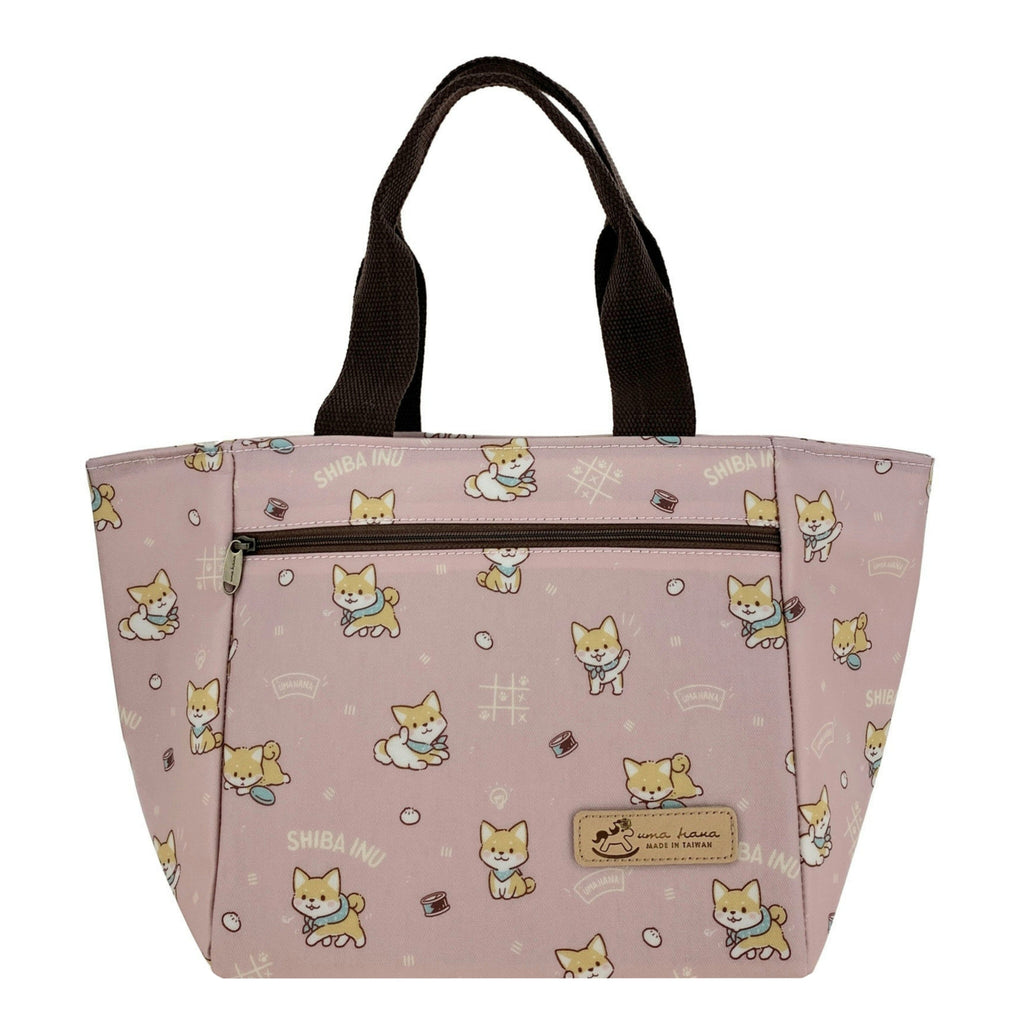 Pink Shiba Shenanigans Insulated Lunch Tote