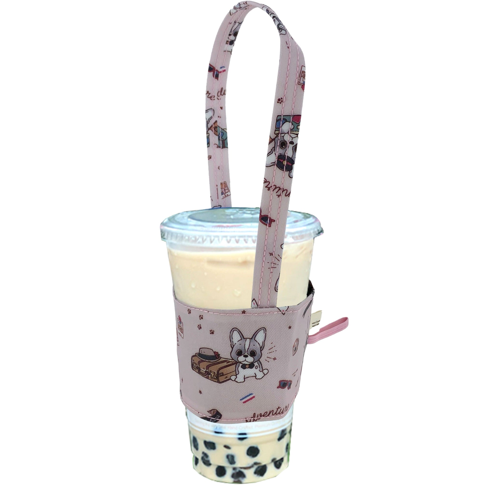 Pink Travel Frenchie Drink Holder Drink Holder Tworgis 