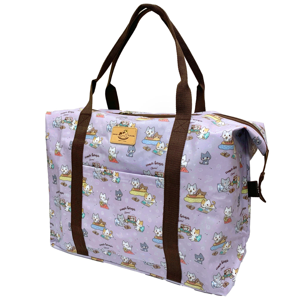 Purple Cozy Cats Extra Large Travel Tote Tote Tworgis 