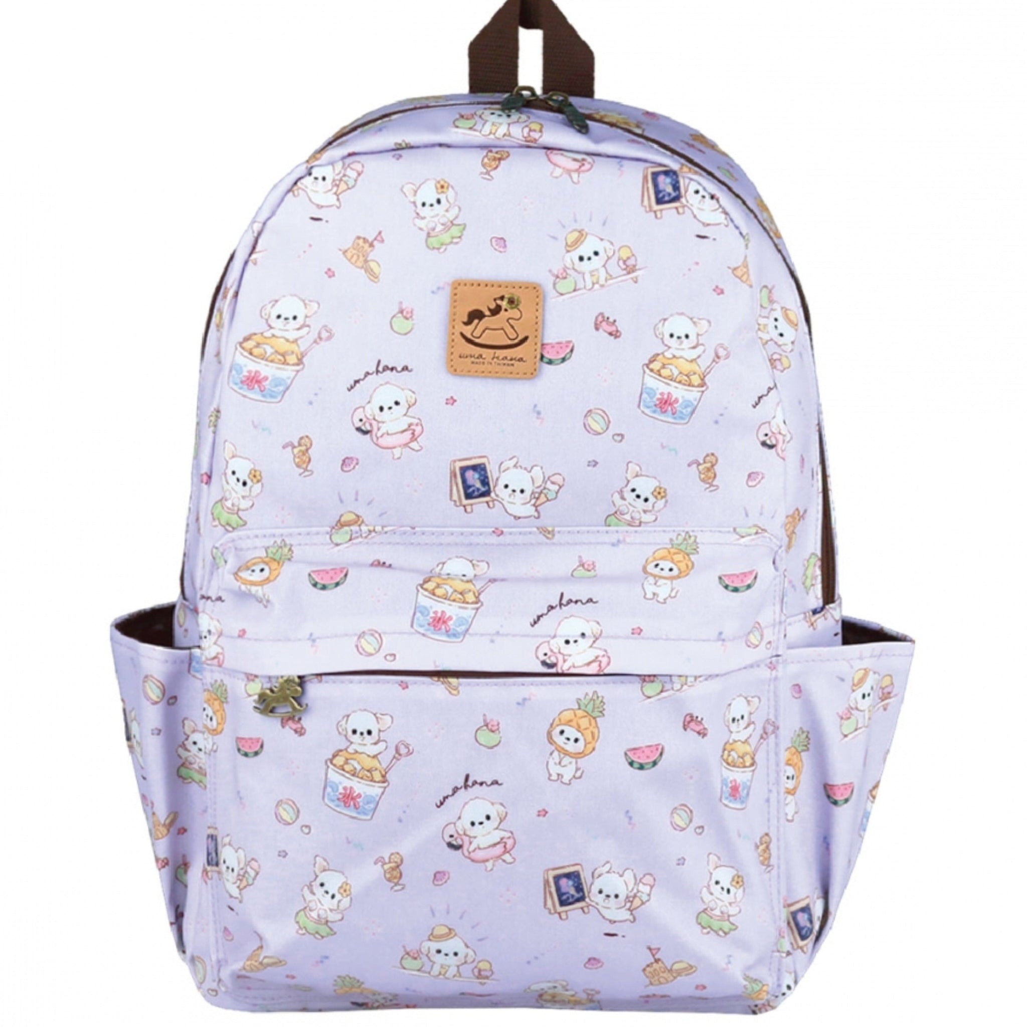 Purple Summer Tails Large Backpack Backpack Tworgis 