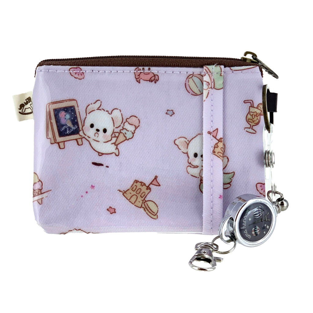 Purple Summer Tails Retractable Coin Purse Retractable Coin Purse Tworgis 