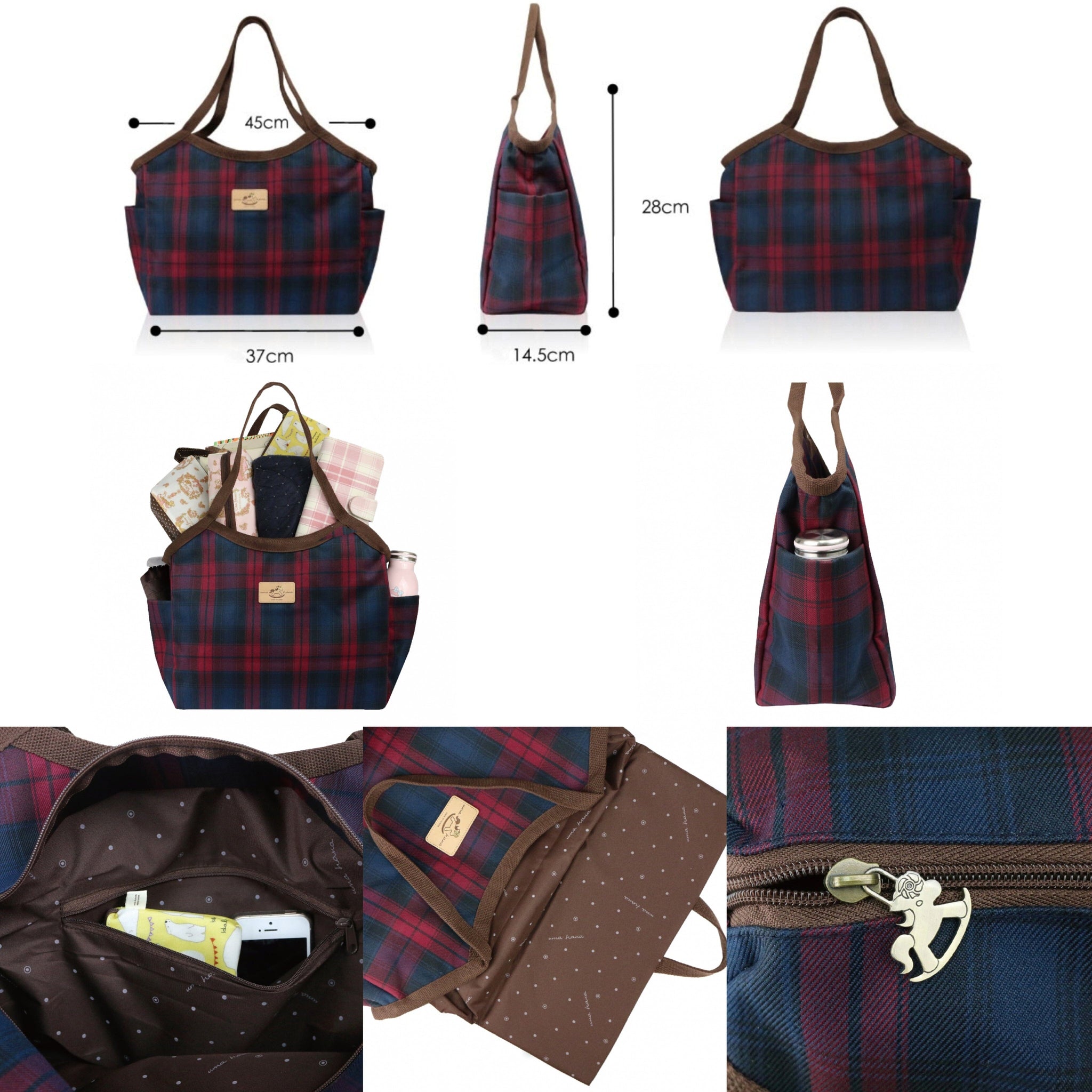 Black Corgi Puppy New Large Tote