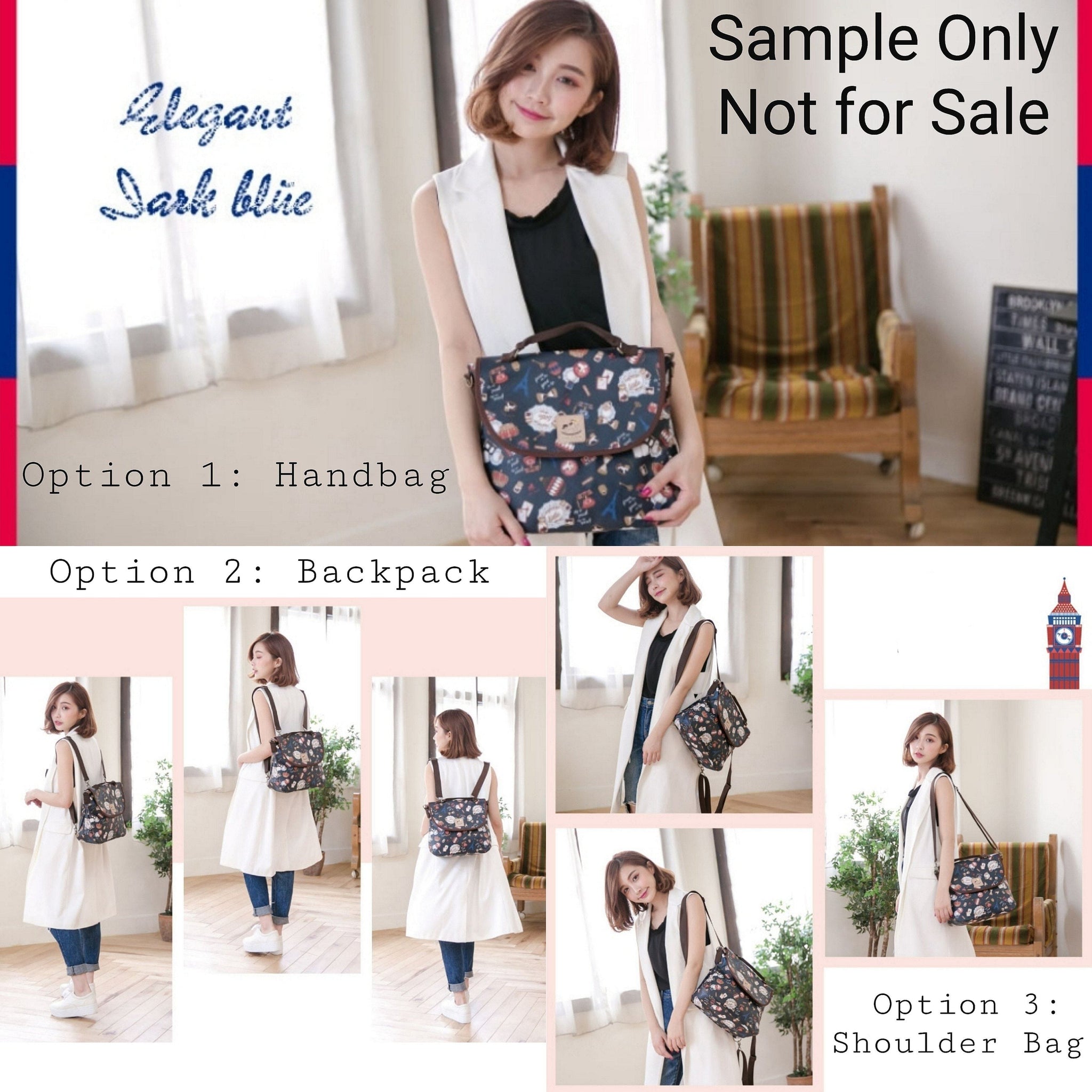 Blue Corgi Adventure Triple Usage Bag Triple Usage Bag Tworgis 