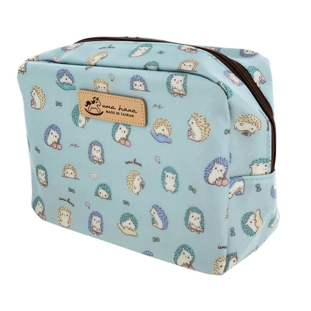 Baby Blue Hedgehog Cube Cosmetic Bag Cosmetic Bag Tworgis 